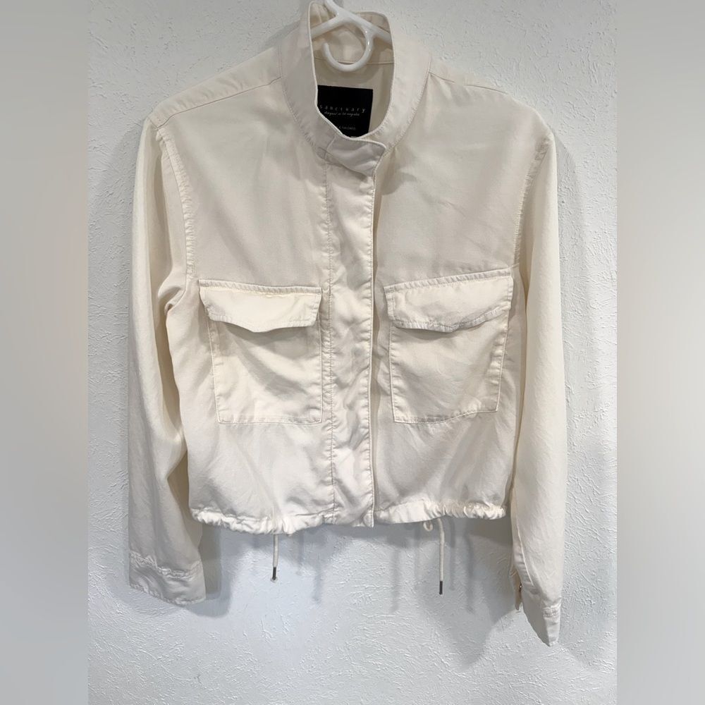 Sanctuary Clothing Armstrong Jacket Cream Off White Size S VGUC
